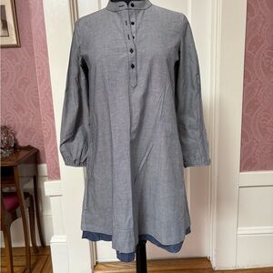 Anthropologie Gray Tunic Dress